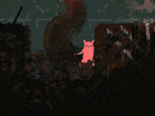 a pixel art drawing of a chicken with a x on its head