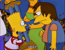 Bart Simpson Simpsons GIF - Bart Simpson Simpsons Loser GIFs