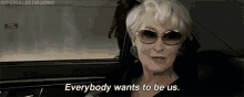 Everyone Wants To Be With Us Meryl Streep GIF - Everyone Wants To Be With Us Meryl Streep Haters GIFs