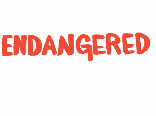 endangered animals sign