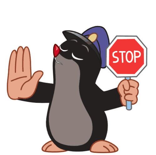 Krecik Stop Sticker - Krecik Stop Stickers