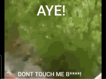 Me Touch GIF - Me Touch Aye GIFs