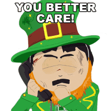 you better care randy marsh south park south park credigree weed st patricks day south park s25e6
