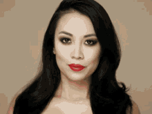 Beautiful Woman Asian Girl GIF - Beautiful Woman Asian Girl Red Lips GIFs
