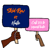 Skid Row Skid Row Vs Hate Sticker - Skid Row Skid Row Vs Hate Skid Row Vs Odio Stickers