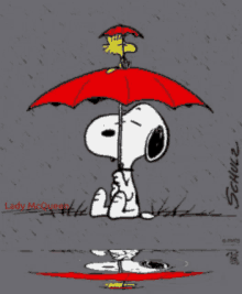 Snoopy Raining GIF - Snoopy Raining Rainy Day GIFs