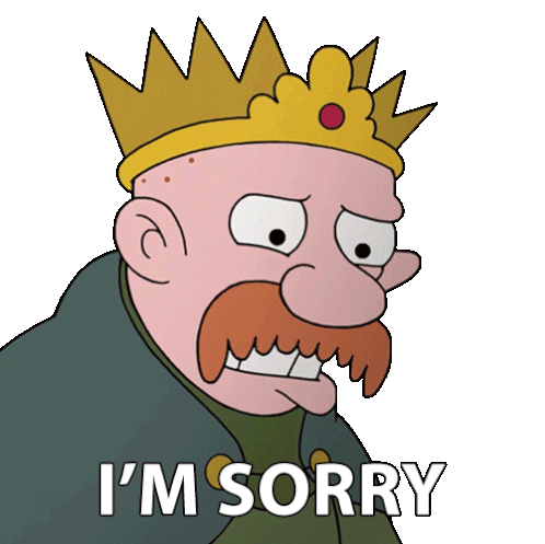 I'M Sorry King Zøg Sticker - I'M Sorry King Zøg John Dimaggio Stickers