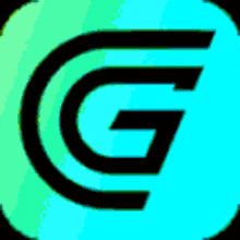 a blue and purple logo with the letter g in the middle .