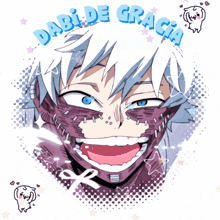 a drawing of a character with the words dabi de gracia written above it