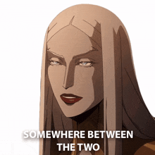 somewhere between the two carmilla castlevania in between the two of them somewhere between both of them