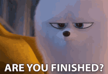 Are You Finished Annoyed GIF - Are You Finished Annoyed Irritated GIFs