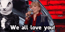 Milly Carlucci We All Love You GIF - Milly Carlucci We All Love You Il Cantante Mascherato GIFs