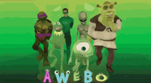 Awebo Shrek GIF - Awebo Shrek Green Lantern GIFs