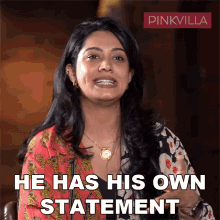He Has His Own Statement Eka Lakhani GIF - He Has His Own Statement Eka Lakhani Pinkvilla GIFs