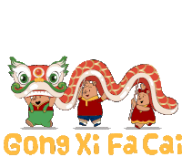新年快乐 Gong Xi Fa Cai Sticker - 新年快乐 Gong Xi Fa Cai Happy Chinese Stickers