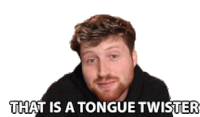 That Is A Tongue Twister Blah Blah Sticker - That Is A Tongue Twister Blah Blah Tongue Twister Stickers