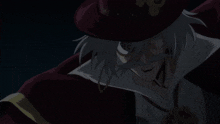 a cartoon character with a red hat and a white mustache