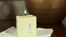 Need An Emergency Candle? Try Poking Around Your Fridge For A Makeshift Light Source. GIF