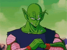 piccolo from dragon ball z is looking at the camera