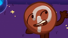 a cartoon character with a question mark on his face