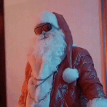 Cool Santa Present GIF - Cool Santa Present Shine Jil Irlee GIFs