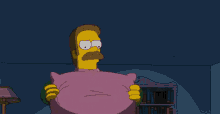 Time For The Long Sleep GIF - The Simpsons Pillow Goodbye GIFs