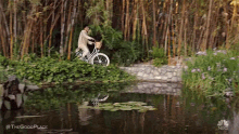 The Good Place Bike Ride GIF - The Good Place Bike Ride Block GIFs