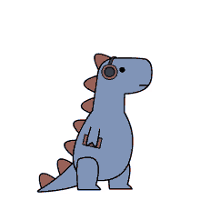 chilling dinosaur