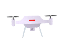 Drone Flying Sticker - Drone Flying Gisero Stickers