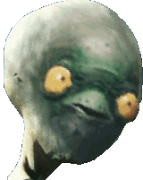 Oddtism Abe Confused Oddysee Abes What Wut Sticker - Oddtism Abe Confused Oddysee Abes What Wut Stickers