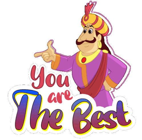 You Are The Best Raja Indravarma Sticker - You Are The Best Raja Indravarma Chhota Bheem Stickers