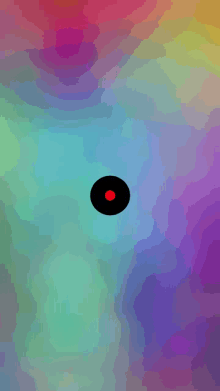 a black hole in the middle of a colorful background