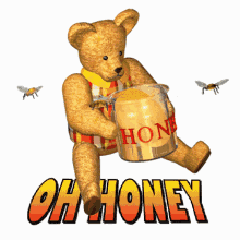 Oh Honey Honey Teddy Bear GIF - Oh Honey Honey Teddy Bear Honey Bees GIFs