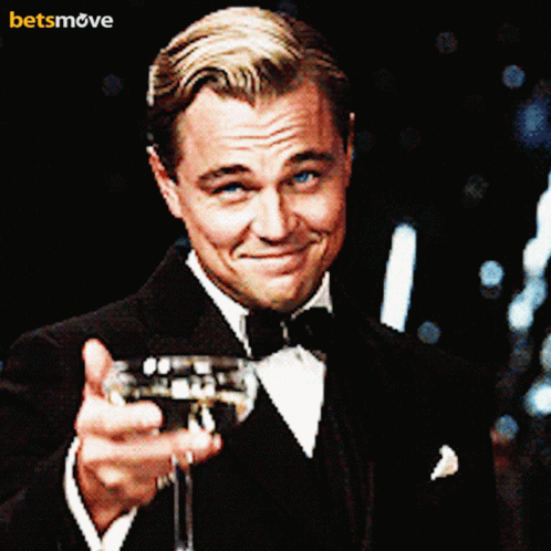 Leonardo Dicaprio Cheers GIF - Leonardo Dicaprio Cheers şerefe GIFs