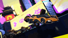 a cartoon drawing of a car with the letter s on the side