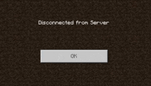 Minecraft Disconnected Disconnected GIF