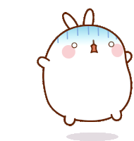Scary Molang Sticker - Scary Molang Bunny Stickers