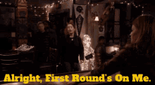 Station19 Andy Herrera GIF - Station19 Andy Herrera Alright First Rounds On Me GIFs