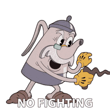 no fighting elder kettle the cuphead show dont fight dont argue