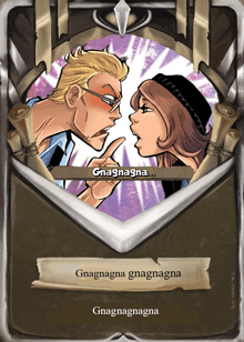 a card that says gnagna gnagna gnagna gnagna gnagna
