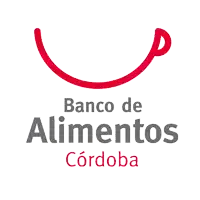 banco de alimentos cordoba logo with a red swirl in the middle