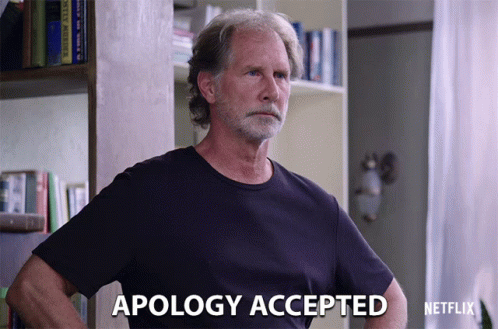 Apology Accepted Parker Stevenson GIF - Apology Accepted Parker Stevenson  Louis Osmond - Discover & Share GIFs
