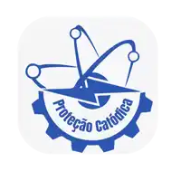 a blue and white logo that says projeto concluido on it