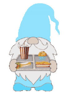 animated school gnome high school lunch time