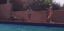 Fall Into Pool Jump Into Pool GIF - Fall Into Pool Jump Into Pool Swimming GIFs