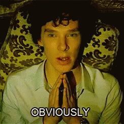Obviously Benedict Cumberbatch GIF - Obviously Benedict Cumberbatch Sherlock GIFs