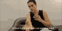 Jared Leto Heart GIF - Jared Leto Heart Rip GIFs