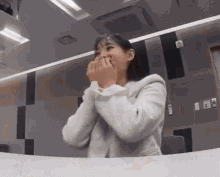 Chuu Loona Giddy GIF - Chuu Loona Giddy Super Excited To See Case With A Firearm GIFs
