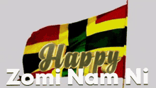 Happy Zomi Nam Ni Flag GIF - Happy Zomi Nam Ni Flag Waving GIFs