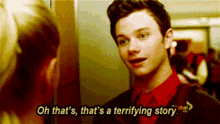 Glee Kurt Hummel GIF - Glee Kurt Hummel Oh Thats Thats A Terrifying Story GIFs